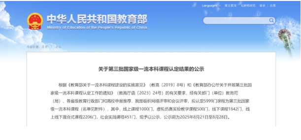 教育部公示！第三批國(guó)家級(jí)一流本科課程，名單出爐.png