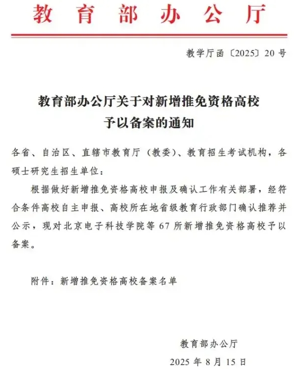 全部通過！67所高校，正式獲批保研資格.png